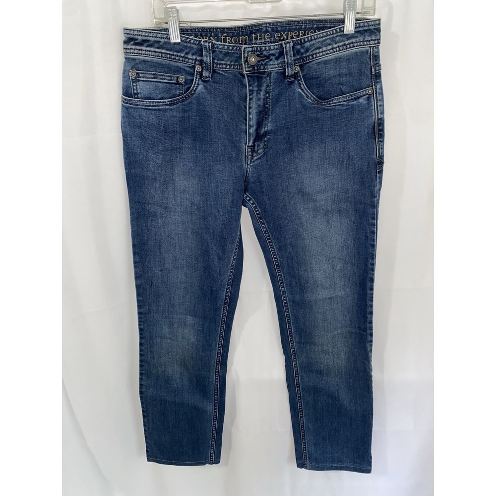 Prana Jeans Mens 32x32 Manchester Blue Slim Fit Outdoors Casual Denim
